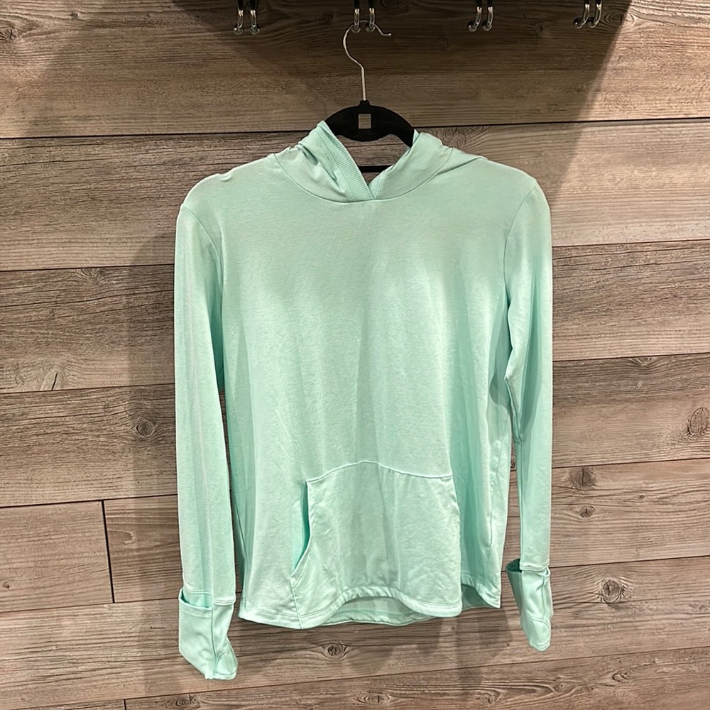 Athleta girl, light green, light weight hoodie. Size XXL, kids US 16.